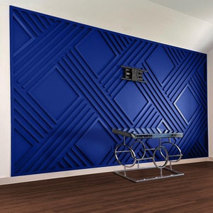 Luxury 3D MDF Accent Wall Panels: Geometric Wall Design Kit