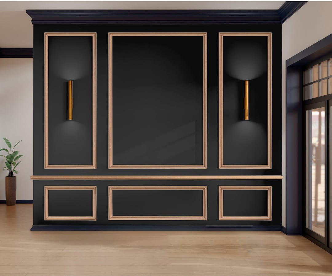 DIY Reeded Accent Wall Molding Kit, Ready to Assemble, Paintable, Pre ...