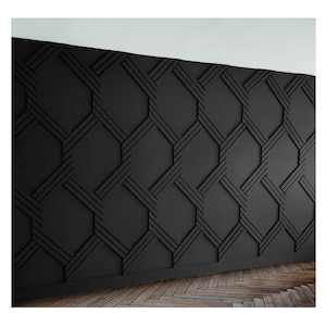 Modern 3D Wall Panels: DIY Geometric MDF Accent Wall Kit