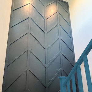 Custom size accent wall kit, Ready to install, DIY modern accent wall, geometric accent wall design, wall paneling kit,Decorative MDF Panels