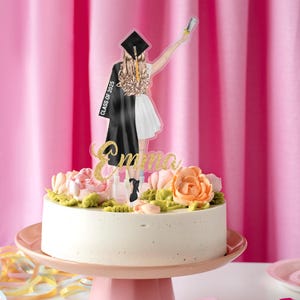 Personalized Graduation Cake Topper Gift, 2025 Graduate Gifts, Cake Decoration for Graduation, College Graduation Gift, Graduation Keepsake