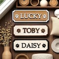 Custom Wooden Pet Name Sign: Dog Cat Crate Name Plaque Gift product logo