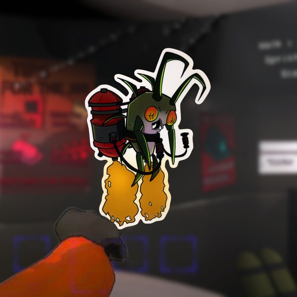 Lethal Company Sticker - Jet Pack Hoarding Bug