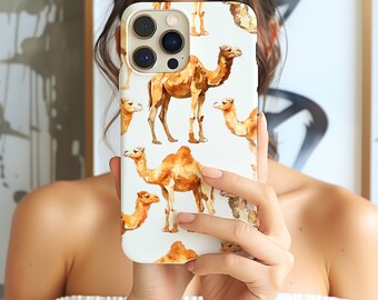 Capa de iPhone de camelo, capa fofa para iPhone, capa de telefone de camelo, capa de telefone, presente, presente para ela, presente para ele, presente para a mãe, capa de telefone de animal, presente