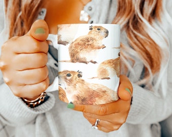 Capybara Mug, Capybara Gifts, 11oz Mug, Capybara Gift Ideas, Mothers Day Gift Basket, Animal Lovers Gift, Gifts for Her, Gifts for Him, Gift