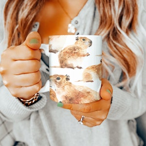 Capybara Mug, Capybara Gifts, 11oz Mug, Capybara Gift Ideas, Mothers Day Gift Basket, Animal Lovers Gift, Gifts for Her, Gifts for Him, Gift