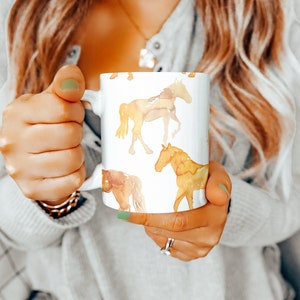 Horse Mug, Horse Gifts, 11oz Mug, Horse Gift Ideas, Mothers Day Gift Basket, Animal Lovers Gift, Gift for Her, Gift for Him, Cute Mug, Cup