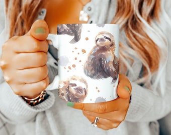 Sloth Mug, Sloth Gifts,  11oz Mug, Sloth Gift Ideas, Mothers Day Gift,  Animal Lovers Gift, Gifts for Women, Gift for Men, Sloth Lover, Gift