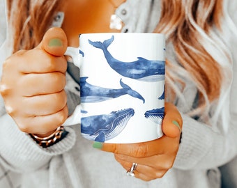 Humpback Mug, Humpback Gifts, 11oz Mug, Humpback Gift Ideas, Mothers Day Gift Basket, Animal Lovers Gift, Gifts for Women, Humpback Cup, Mug