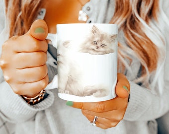 Persische Katze Becher, Persische Katze Geschenke, Tierbecher, Persische Katze Geschenkideen, Muttertagsgeschenk, Tierliebhaber Geschenk, Geschenke für Frauen, Geschenk für Männer