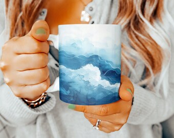 Caneca com padrão Boho, caneca de café Boho Chic, caneca bonita, caneca Sky, xícara de chá com padrão, presente para ela, presente para ele, presente para a mãe, presente para o pai, presente