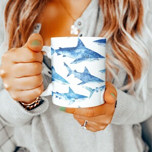 Shark Mug, Shark Gifts,  11oz Mug, Shark Gift Ideas, Mothers Day Gift,  Animal Lovers Gift, Gifts for Women, Gift for Men, Shark Lover Mug