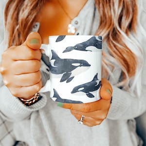 Orca Mug, Orca Gifts, Killer Whale Mug, Orca Gift Ideas, Mothers Day Gift, Animal Lovers Gift, Gifts for Women, Gift for Men, Orca Lover