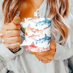 Shark Mug, Shark Gifts,  11oz Mug, Shark Gift Ideas, Mothers Day Gift,  Animal Lovers Gift, Gifts for Women, Gift for Men, Shark Lover Mug