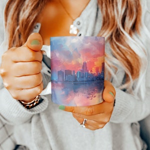 Chicago Coffee Mug, Chicago Gift, Chicago Cup, Chicago Teacup, Chicago Lover, Chicago Souvenir, Chicago, 11oz Mug, Chicago Mug, Gift for Her