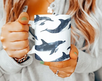 Dolphin Mug, Dolphin Gifts, 11oz Mug, Dolphin Gift Ideas, Mothers Day Gift,  Animal Lovers Gift, Gifts for Women, Gift for Men, Dolphin, Mug