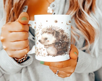 Hedgehog Mug, Hedgehog Gifts, Hedgehog Mug, Hedgehog Gift Ideas, Mothers Day Gift, Animal Lovers Gift, Gifts for Women, Gift for Men, Gift