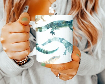 Alligator Becher, Alligator Geschenke, Alligator Teetasse, Alligator, Alligator Kaffeebecher, Alligator Geschenke, Geschenke für sie, Geschenk für ihn, 11 Unzen Becher