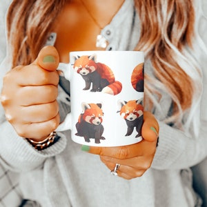 Red Panda Mug, Red Panda Gifts, Red Panda Mug, Red Panda Gift Ideas, Mothers Day Gift, Animal Lovers Gift, Gifts for Women, Gift for Men