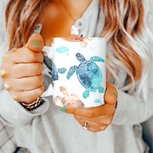 Sea Turtle Mug, Sea Turtle Gifts, Sea Turtle Mug, Sea Turtle Gift Ideas, Mothers Day Gift, Animal Lovers Gift, Gifts for Women, Gift for Men