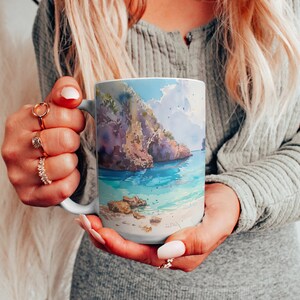 Playa del Amor Mug, 15oz Mug, Marietas Islands Souvenir, Souvenir, Gift For Mom, Gift For Dad, Cute Mug, Gift For Her