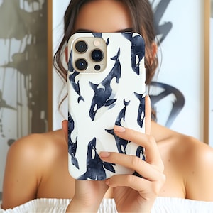 Orca iPhone Case, Killer Whale iPhone Case, Orca Phone Case, Phone Case, Gift, Gift for Her, Gift for Him, Gift for Mom, Animal Phone Case