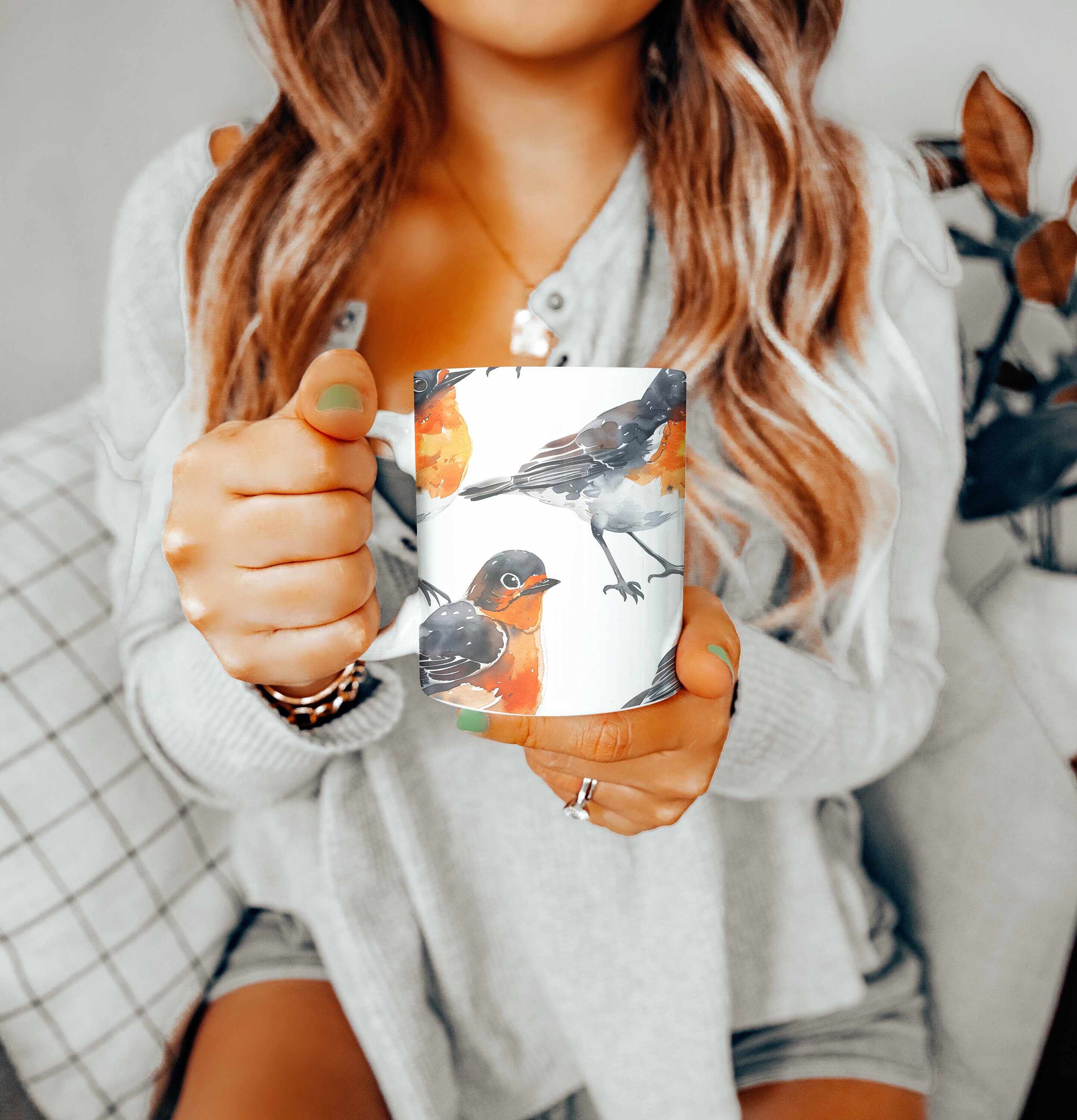 American Robin Mug, American Robin Gifts, Bird Watching Mug, Bird Watcher Gift Ideas, Mothers Day Gift,  Bird Lovers Gift, Gifts for Her
