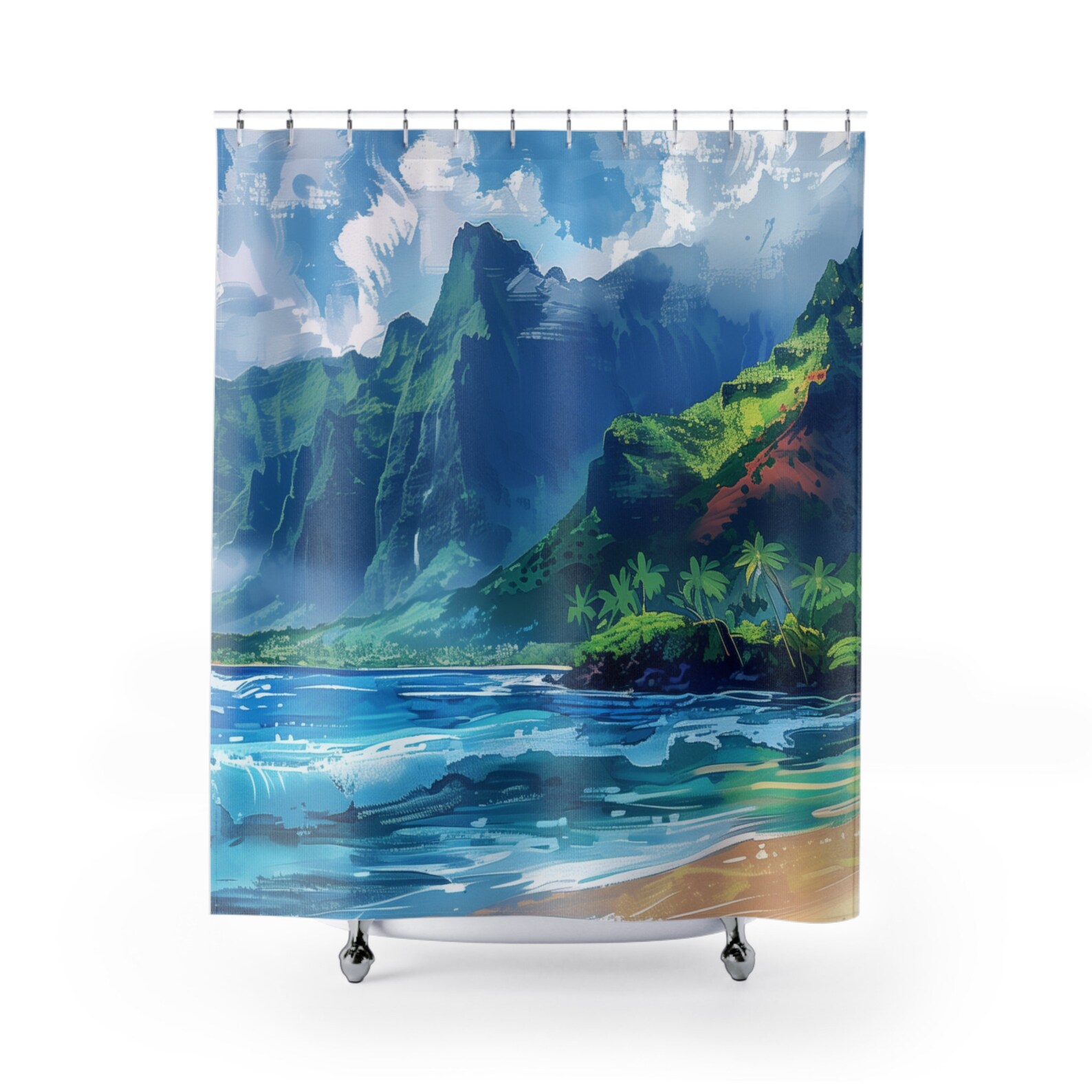 Hawaii Shower Curtain Turtle Beauty main image 0