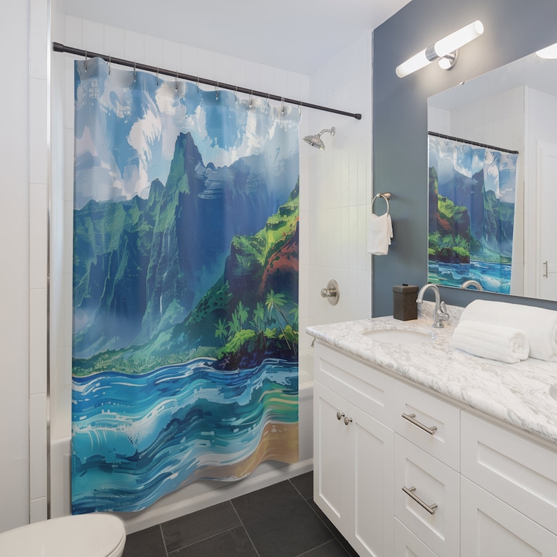 Hawaii Shower Curtain Turtle Beauty main image 1