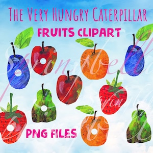 Il bruco mai sazio Frutti Clipart PNG Trasparente e Vector Edition Download digitale