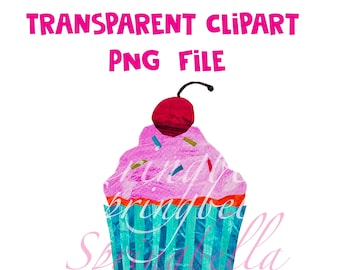 はらぺこあおむし シングルピンクカップケーキ PNG 透明デジタルダウンロード