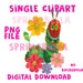 Just When the Caterpillar.. Nursery Poster Digital Download 2 PNG File ...