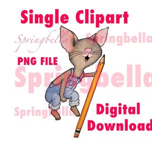 Si le das una galleta a un ratón Lápiz Único PNG Transparente Descarga Digital