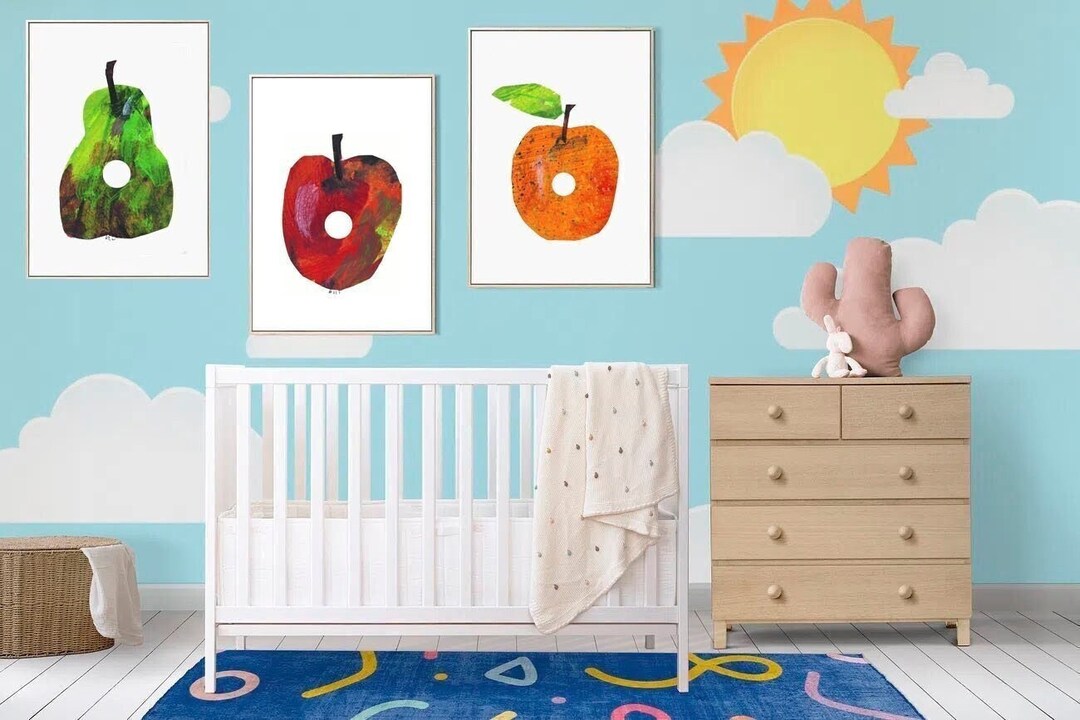 The Very Hungry Caterpillar Fruits Printable Wall Art - Set of Three ...