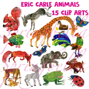 Eric Carle Tiere Clipart PNG transparenter digitaler Download