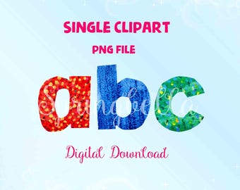 The Very Hungry Caterpillar ABC Clipart PNG Digital Download