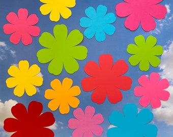 Flowers Die Cuts | Multicolor | Cutouts | Party Decor | Bulletin Board | Paper Crafts | Wall Decor