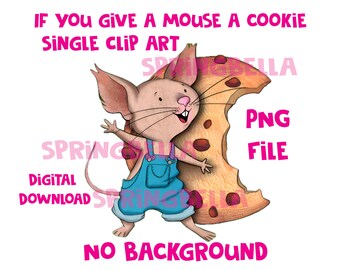 If You Give a Mouse a Brownie PNG Clip Art Digital Download If You Give ...