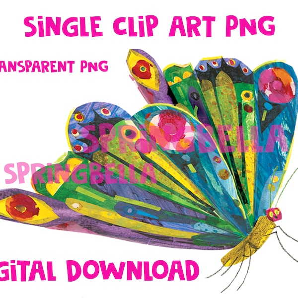 The Very Hungry Caterpillar Clipart - Etsy