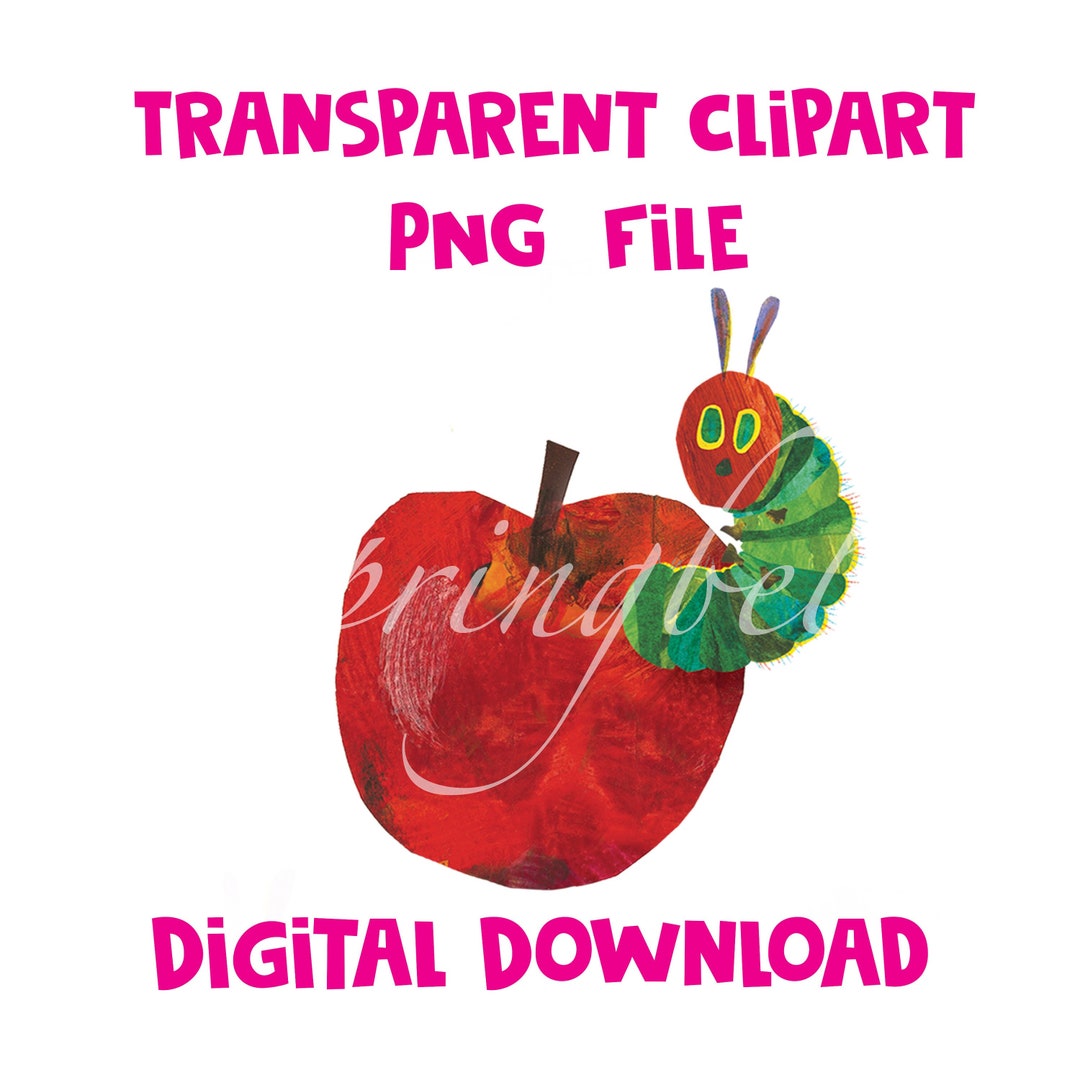Red Apple the Very Hungry Caterpillar Single PNG Transparent Digital ...
