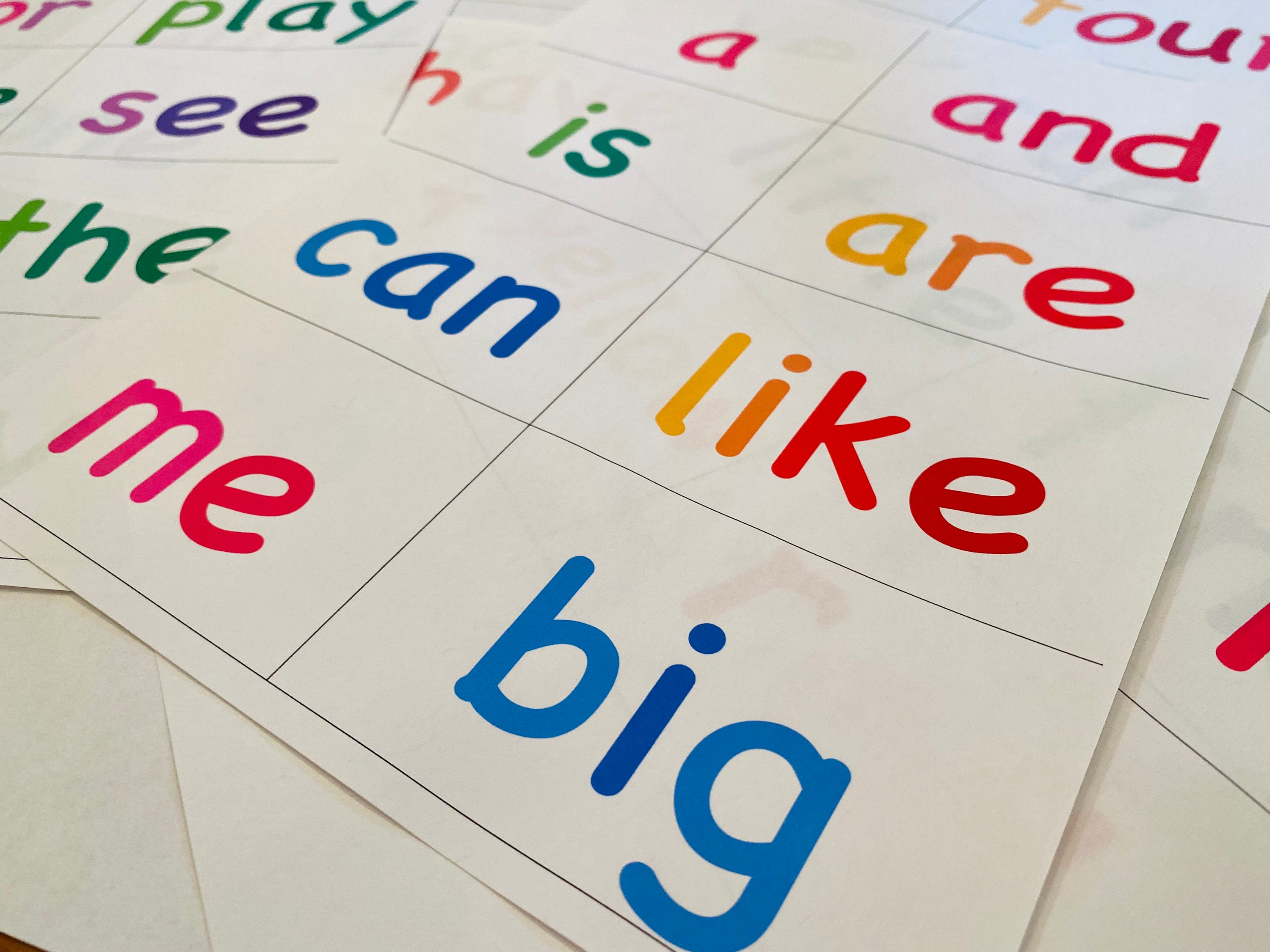 Kindergarten Printable Sight Words List and Flash Cards Digital ...
