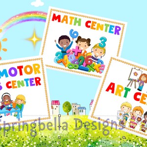 CENTER SIGNS for Pre-k and Kindergarten Daycare Center Digital Download ...