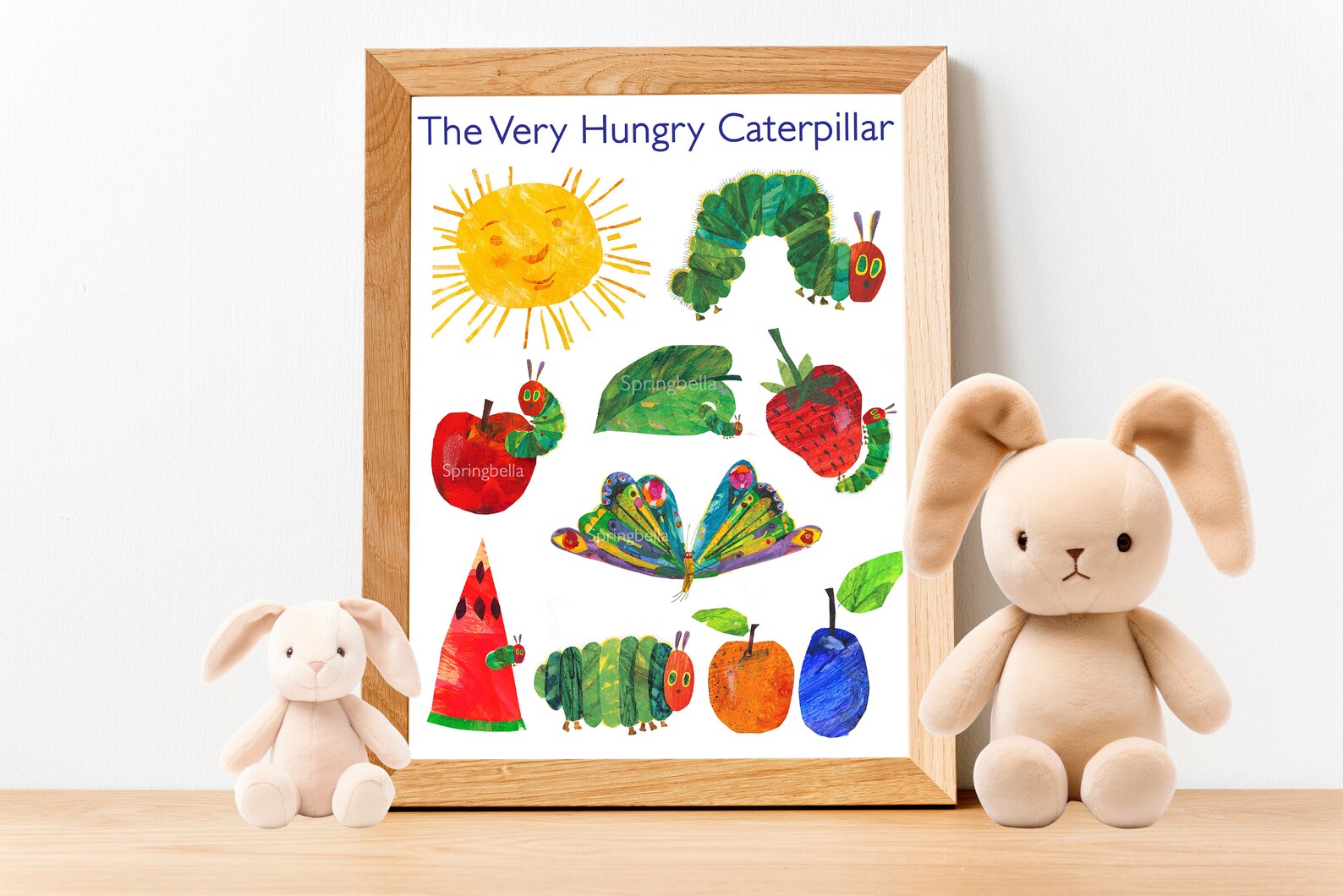 The Very Hungry Caterpillar Poster: Nursery Classroom Decor (digital ...