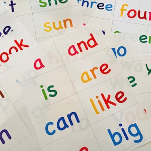 Kindergarten Printable Sight Words List and Flash Cards Digital ...