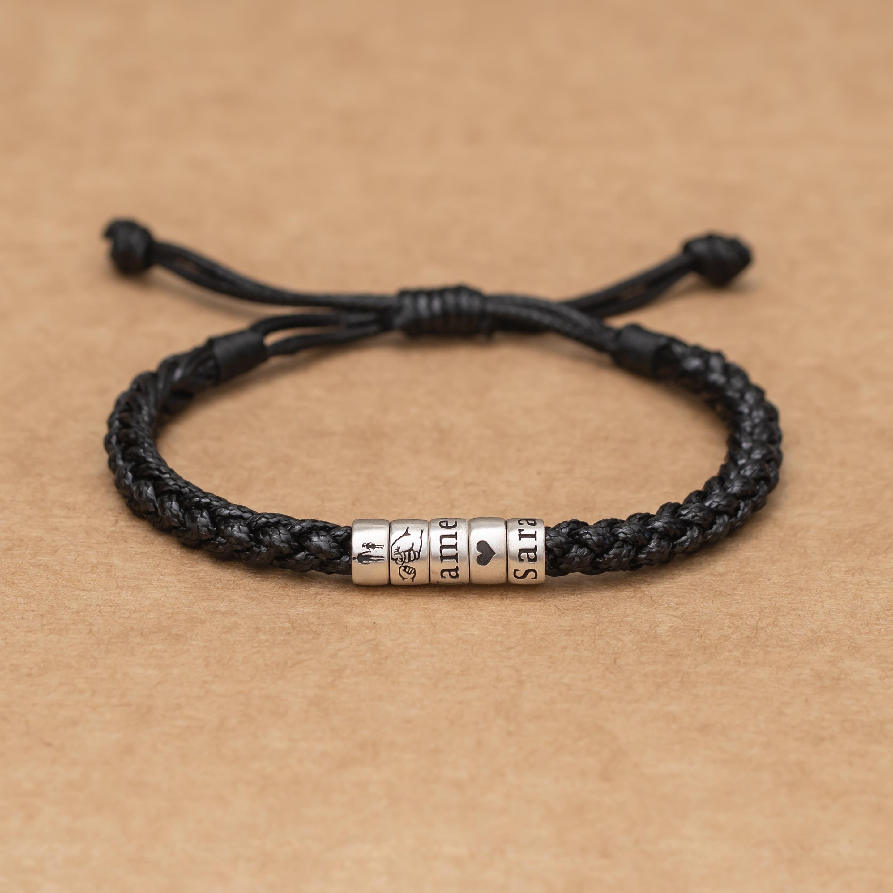 Bracciale Donna Pelle Intrecciata: Doppio Giro, Chiusura Argento 925, Regolabile 34/36 Cm, Per Fai-da-te
