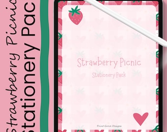 Erdbeersommer Planer Printable: To-Do Listen, Wochen- & Monatsseiten (digitaler Download)