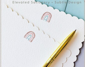 St Patricks Day Card Rainbow Stationery St Patricks Card Gift Set Card Flat Stationery Set Blush Pink Envelope Pot Gold Stationery Gift Set