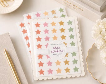 Pastel Star Sticker Mini Decal Star 150 Count Star Sticker Kid Chore Chart Reward Sticker Small Star Multicolor Mini Decal Scrapbook Sticker