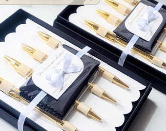Gold Wedding Pen Guest Book Signature Pen Wedding Guestbook Pen Gold Ball Point Pen Cute Gold Pen Guest Book Signature Tree Pen Set Gold