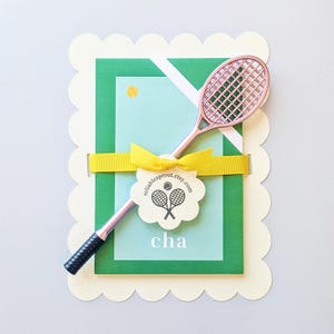 Custom Tennis Stationery Gift Set Racquet Pen Personalized Post-it Note Gift Tennis Player Christmas Stationery Gift Tennis Women Notepad